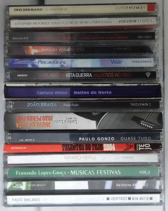 Lote 02. 15 CDs Originais Musica Portuguesa