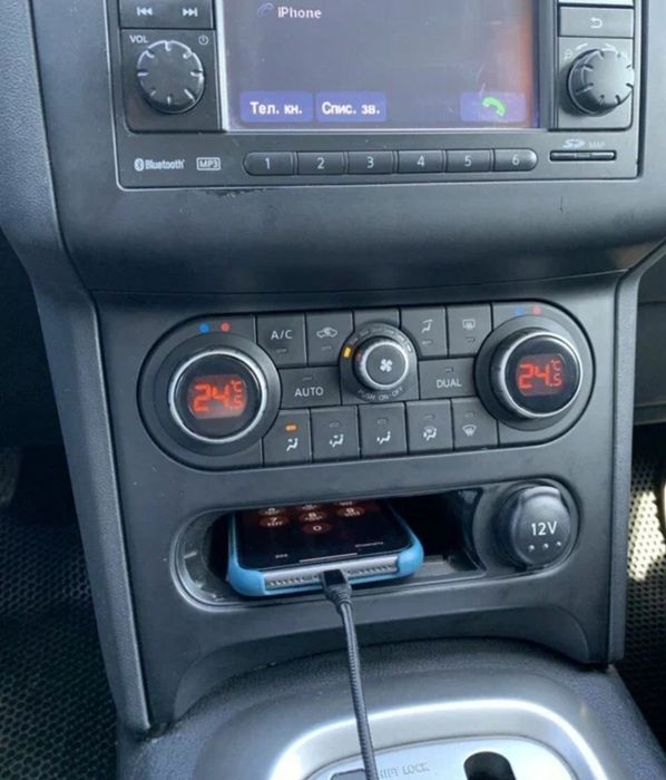 Полиця для телефону подовжена Кашкай, Qashqai j10, консоль подовжена д