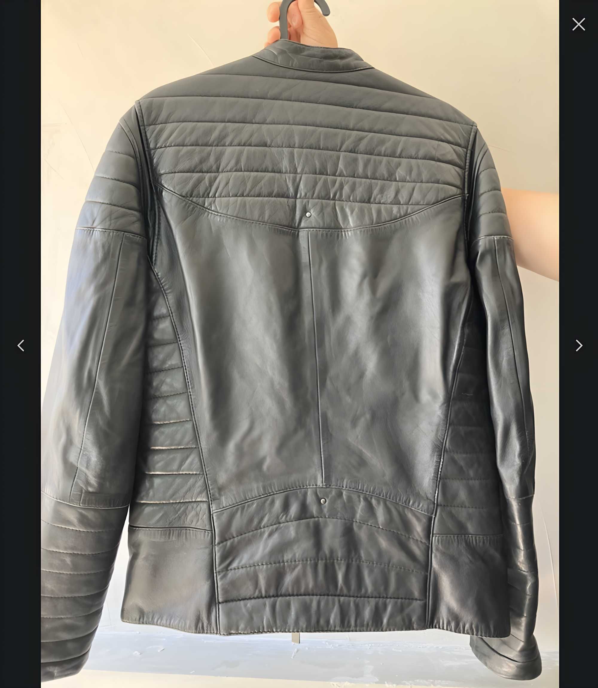 Casaco masculino de couro