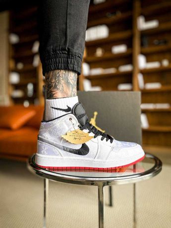 Кроссовки Nike Air Jordan 1 Chen Clot White | Мужские/Женские r1