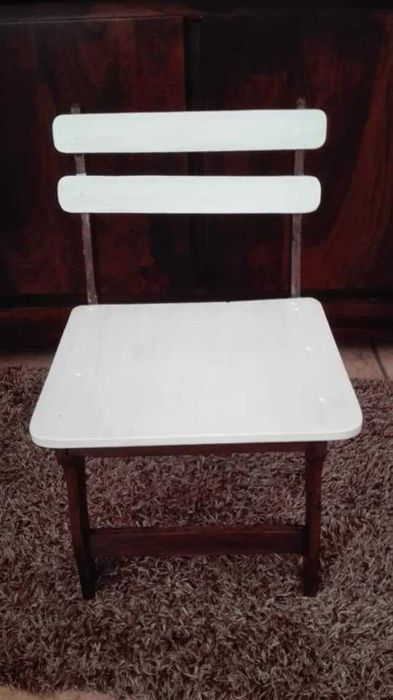 Krzesełko dziecięce taboret PRL Vintage lata 70-te