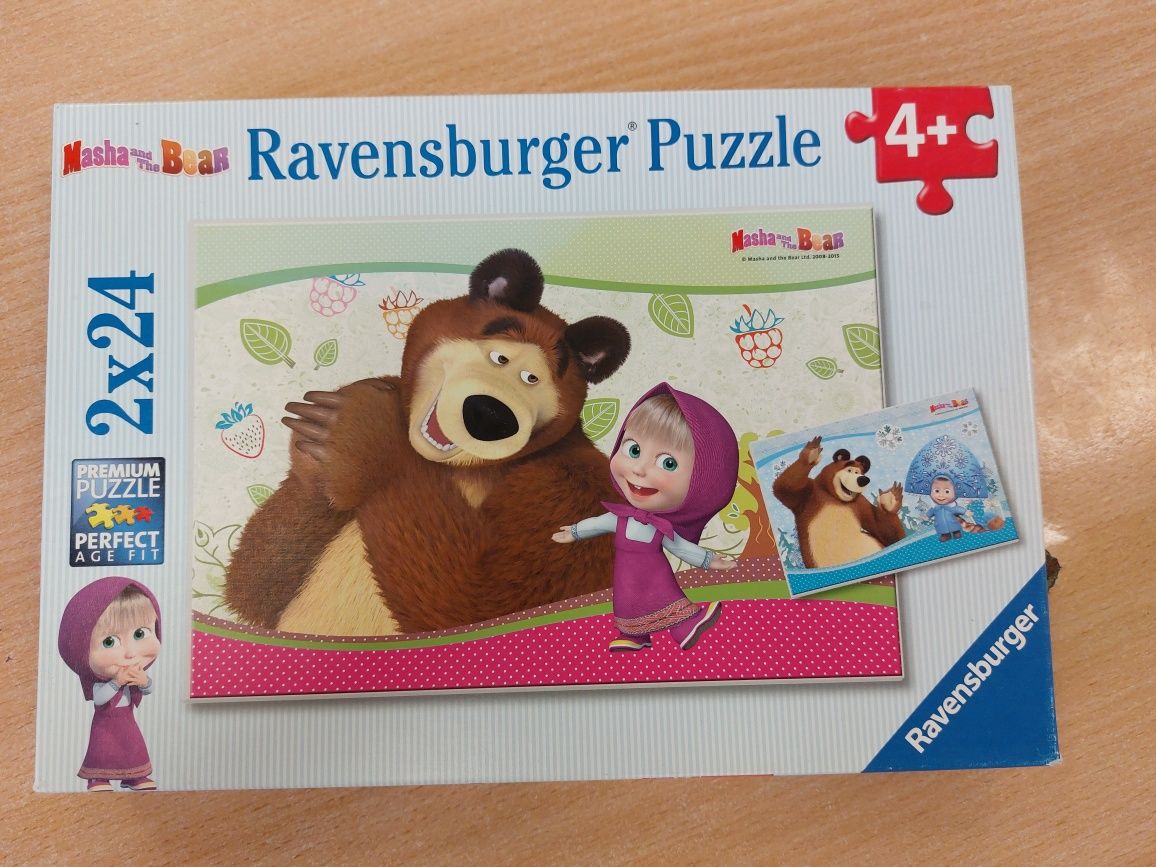 Ravensburger Puzzle 2X24 el. Masza I Niedźwiedź