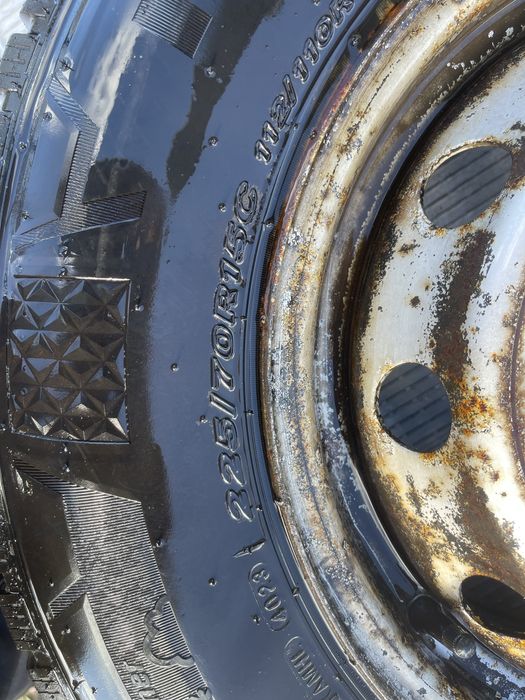 Felgi z oponami Ducato Jumper Boxer 225/70r15C zima