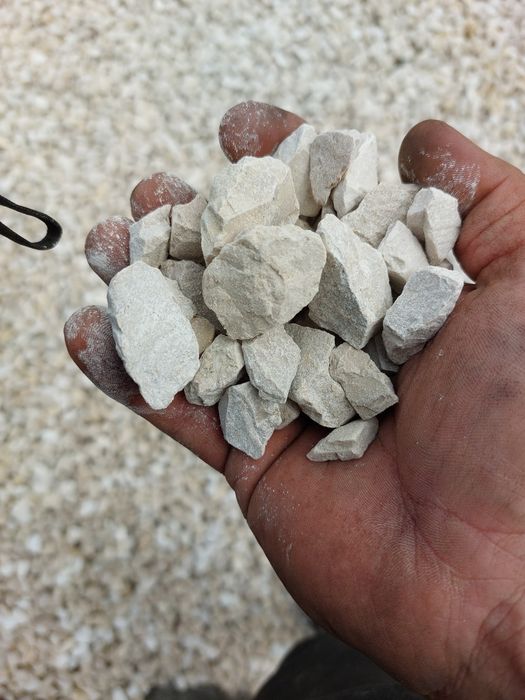 Kruszywo ozdobne grys 8 _16 tłuczeń kliniec kielecki biały