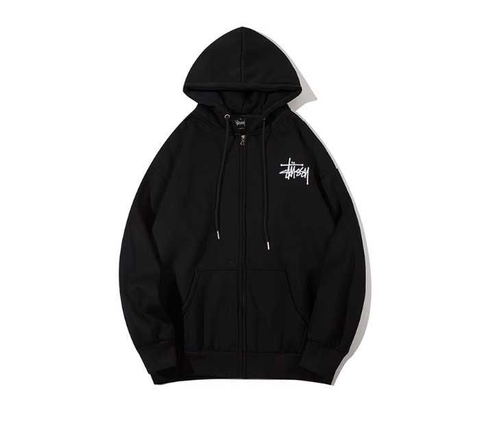 Зіп-худі Stussy зимня (чорна)