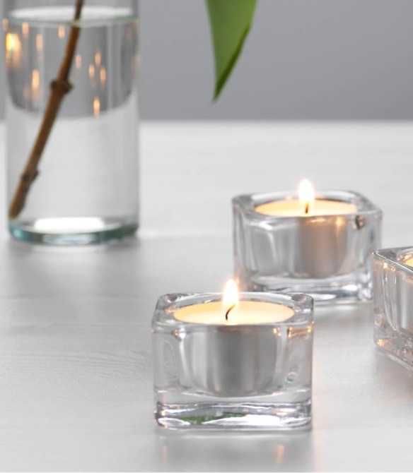 Подсвечник для свечи IKEA GLASIG!