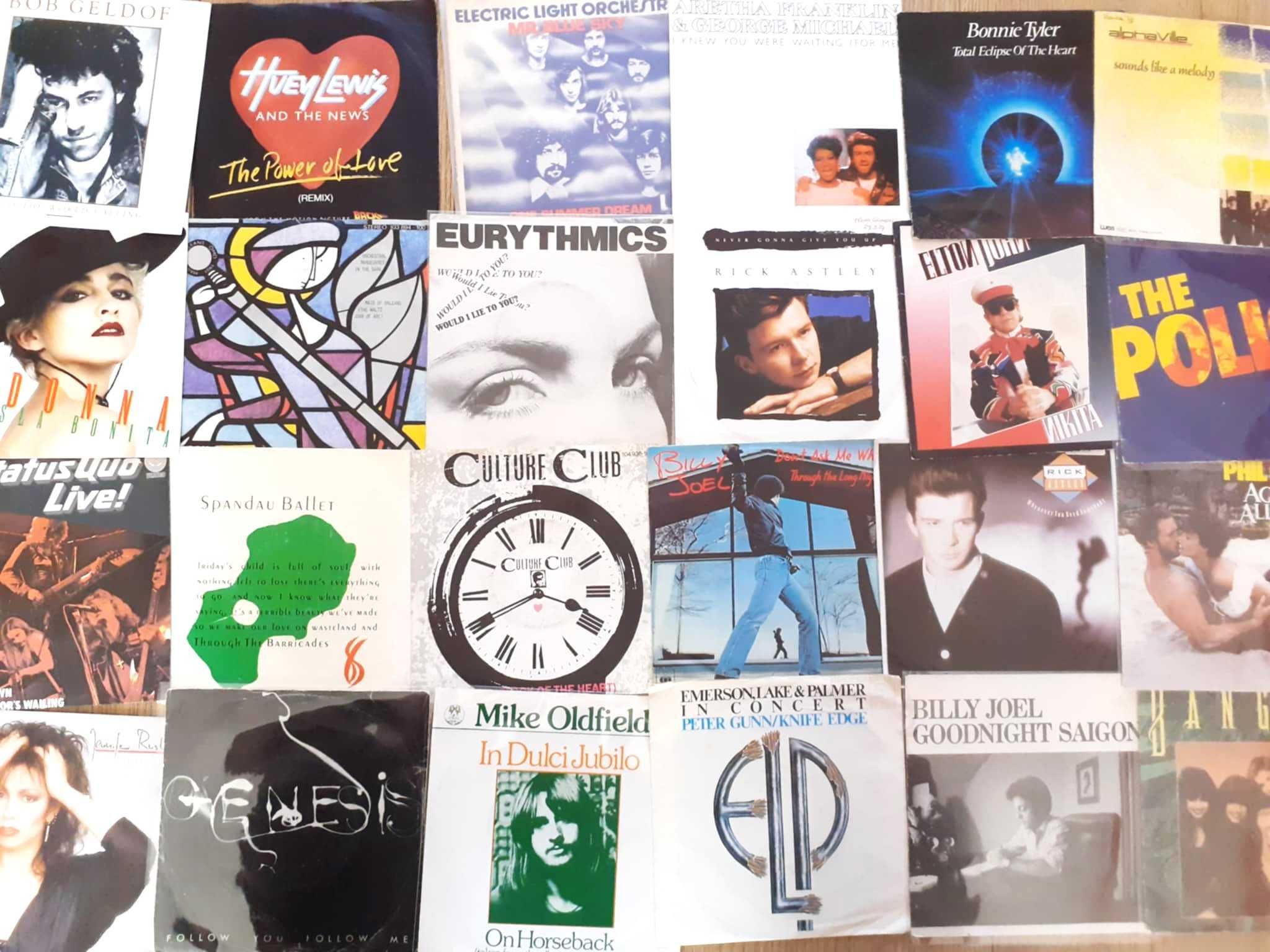 zestaw 67 singli - ROCK, POP-ROCK, POP z lat 70tych i 80tych.