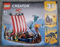 Klocki LEGO Creator 3w1 31132 - Statek wikingów i wąż z Midgardu