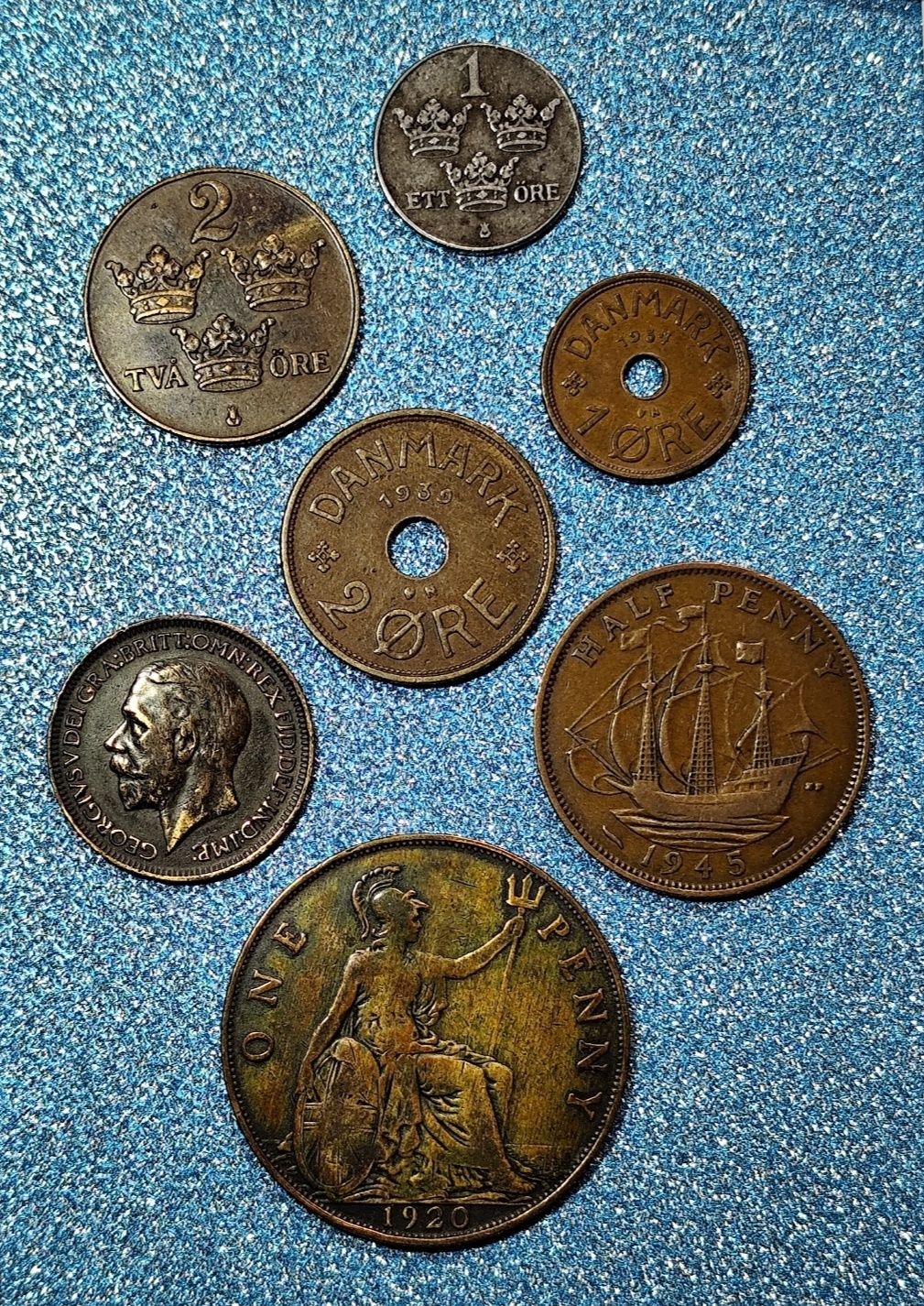 Великобритания, Швеция, Дания страны Скандинавии 1920, 1945, 1934