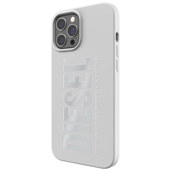 Diesel Silicone Case Iphone 12 Pro Max Biały/White 44283