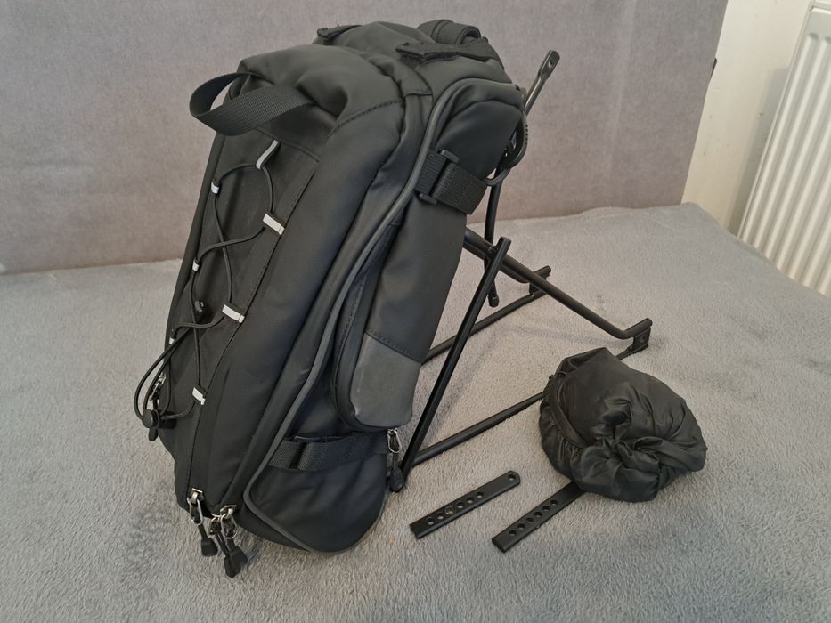 Bagażnik rowerowy Author + Torba/sakwa na bagażnik 15L czarne NOWE