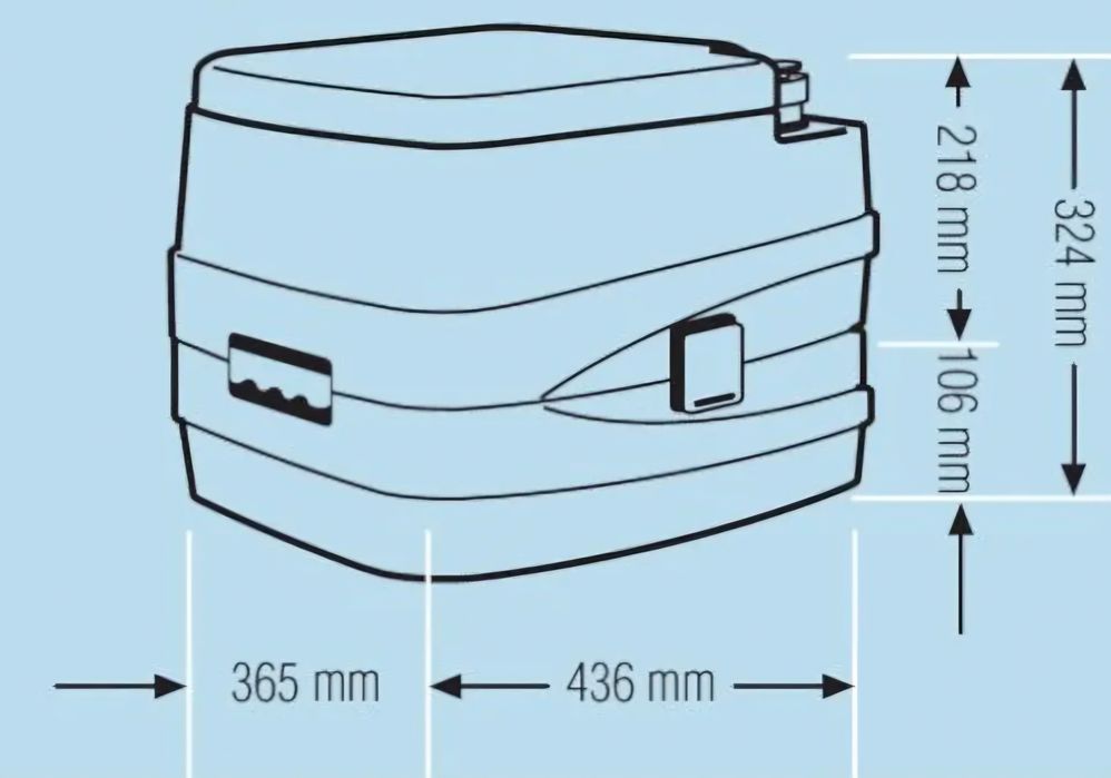 Toaleta turystyczna przenośna kempingowa La Playa NOWA
