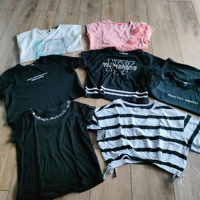 Komplet zestaw paka koszulka krótki rękaw 146/152