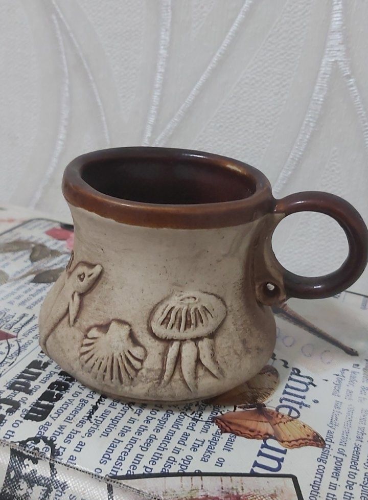 Чашка глиняная кофейная