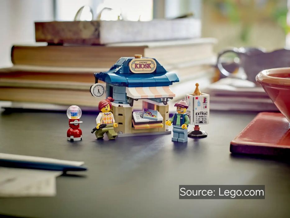 ENVIO GRATIS-LEGO 10350 Tudor Corner + 40757 Corner Kiosk (Icons)