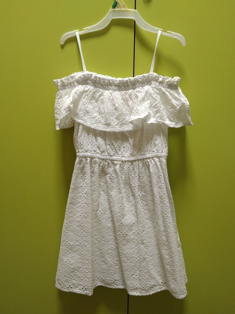 Сарафан для девочки, Белое платье