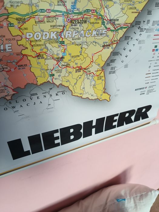 Mapa Polski Liebherr