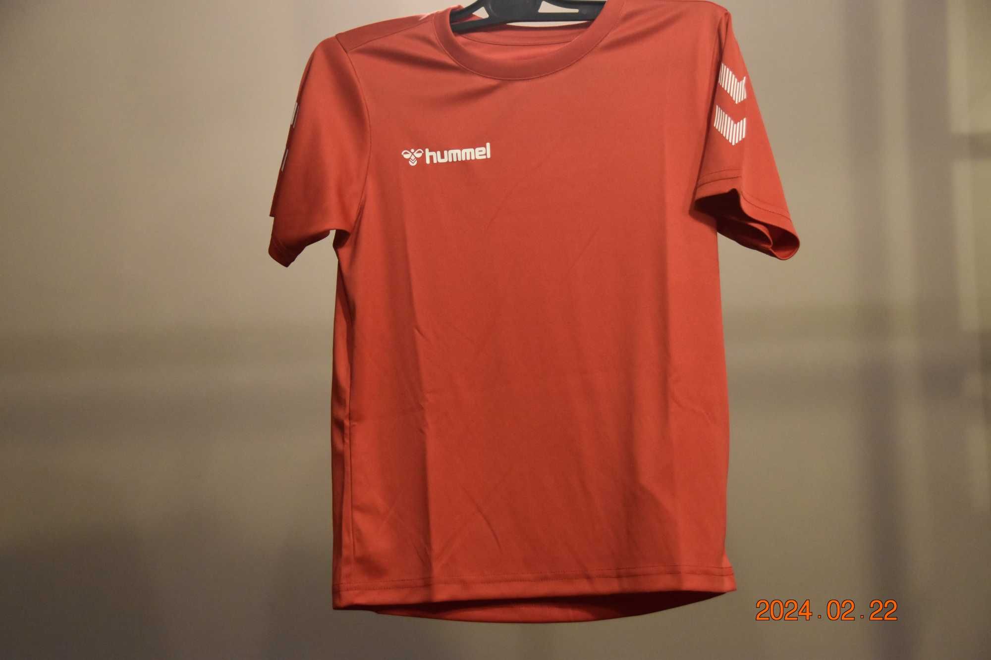 Koszulka Sportowa Hummel Czerwona 140
