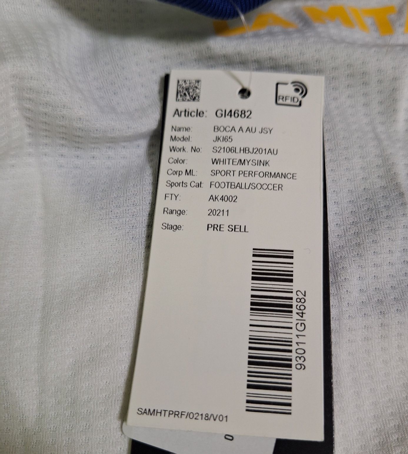 Koszulka wyjazdowa Boca Juniors 2020/2021 Wersja meczowa authentic