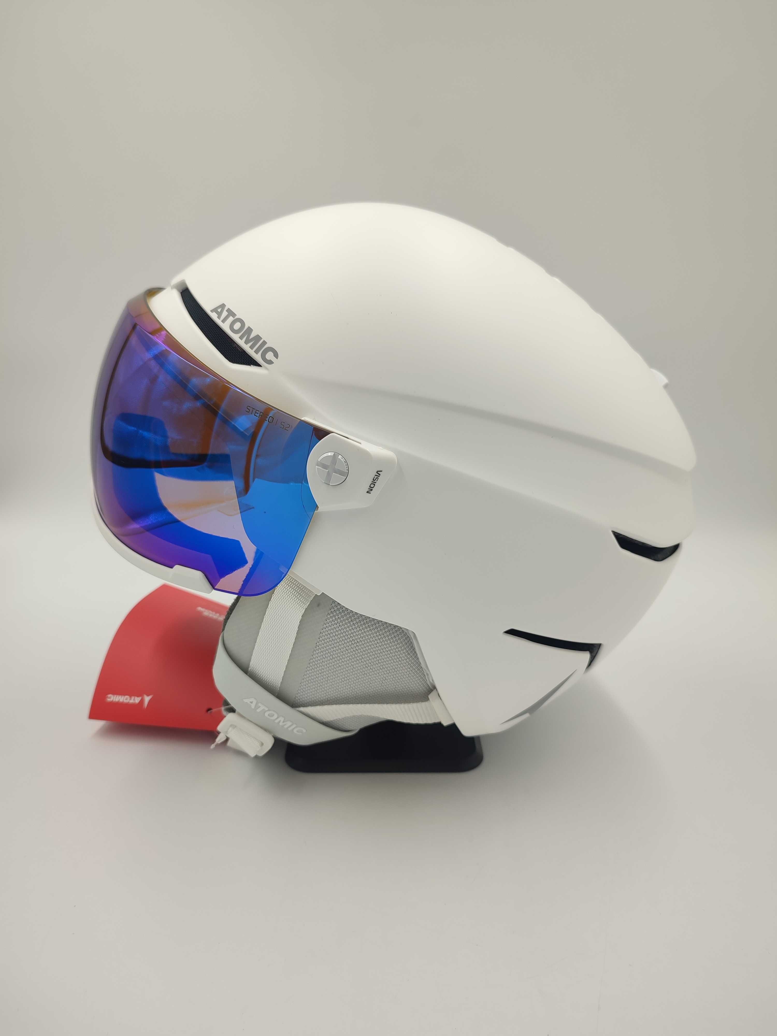 Kask narciarski ATOMIC SAVOR VISOR STEREO Biały Rozmiar L 59-63cm