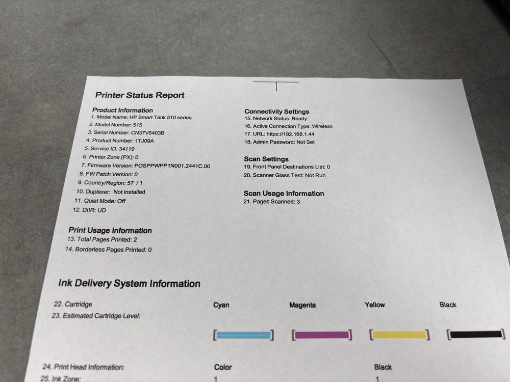 [OD FIRMY]HP Smart Tank 516 wifi skaner tusze z butelki ksero kolor gw