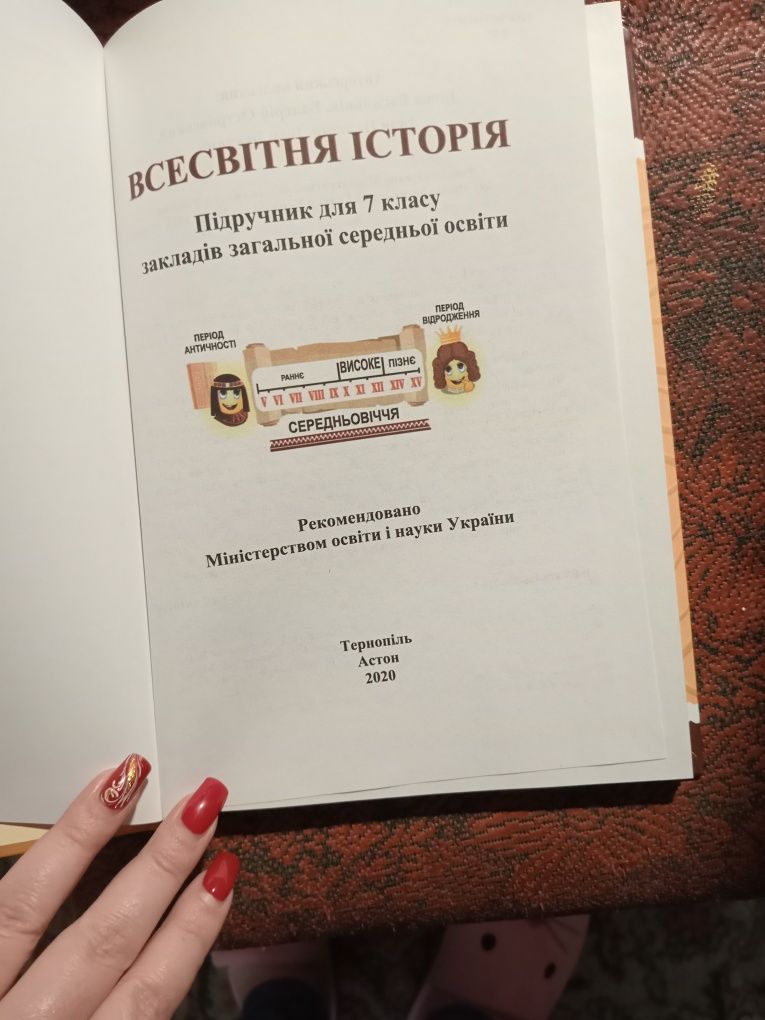 Підручник Всесвітня Історія 7 клас