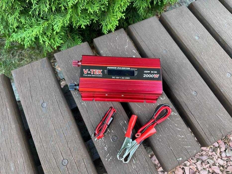 ‼️ Преобразователь инвертор 12v 220v 2000w чистый синус‼️ Перетворювач