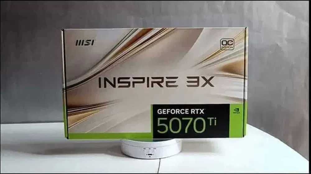 RTX 5070 TI 16GBBmsi inspire 3X OC plus