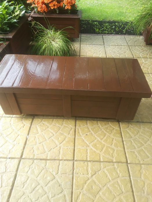 Skrzynia ogrodowa drewniana