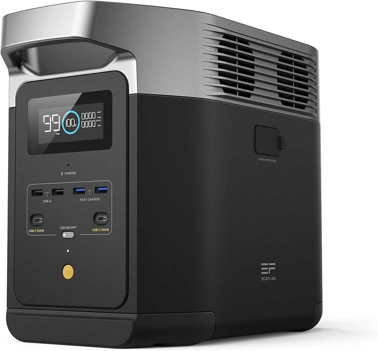 EcoFlow DELTA 2 - Зарядна станція 1024Wh LiFePO4, 1800W, USA, 110в.