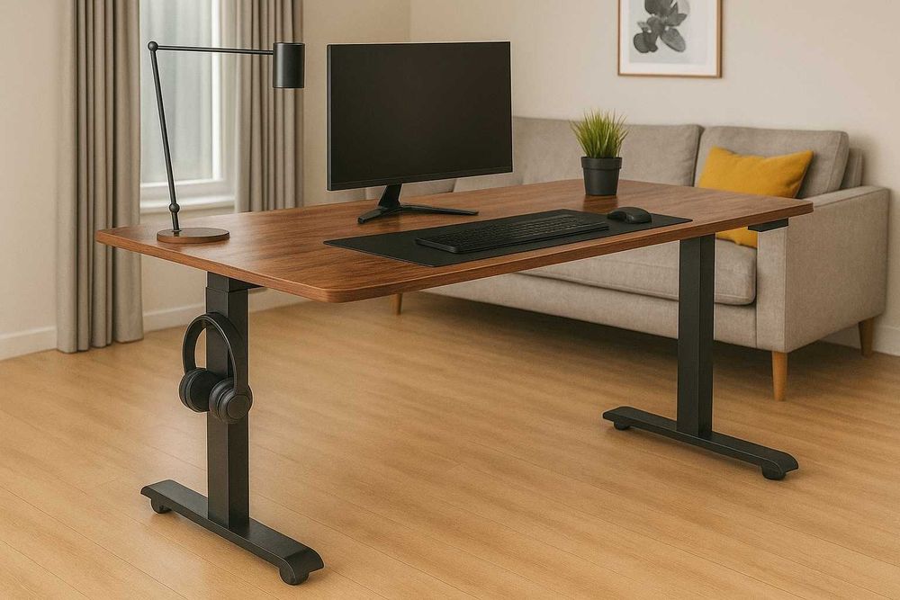 Nowe Biurko Elektryczne 140x60cm Podnoszone Gamingowe Regulowane