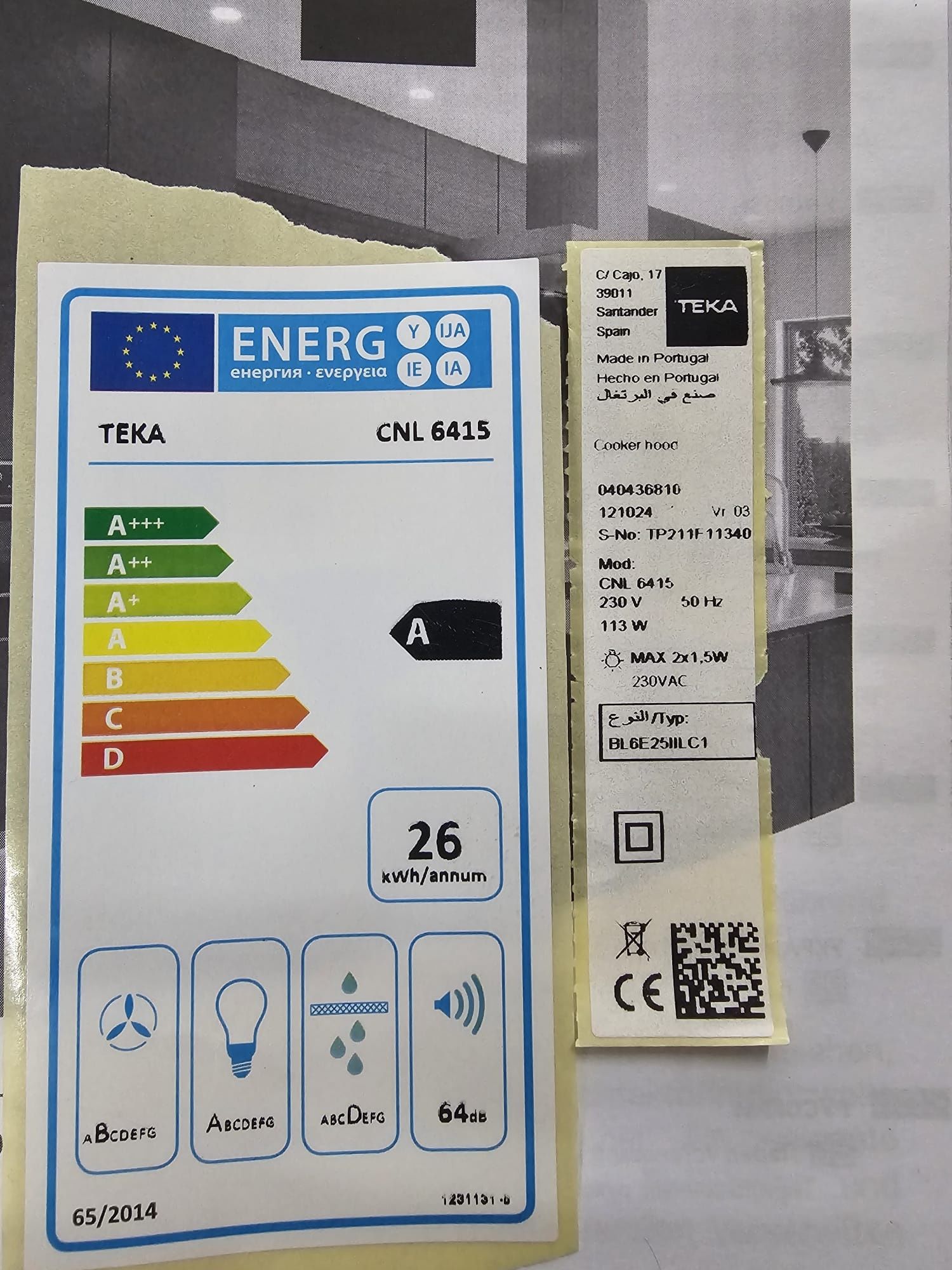 Exaustor marca Teka