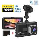 Rejestrator jazdy kamera samochodowa FULL HD 1080P + Karta 32GB