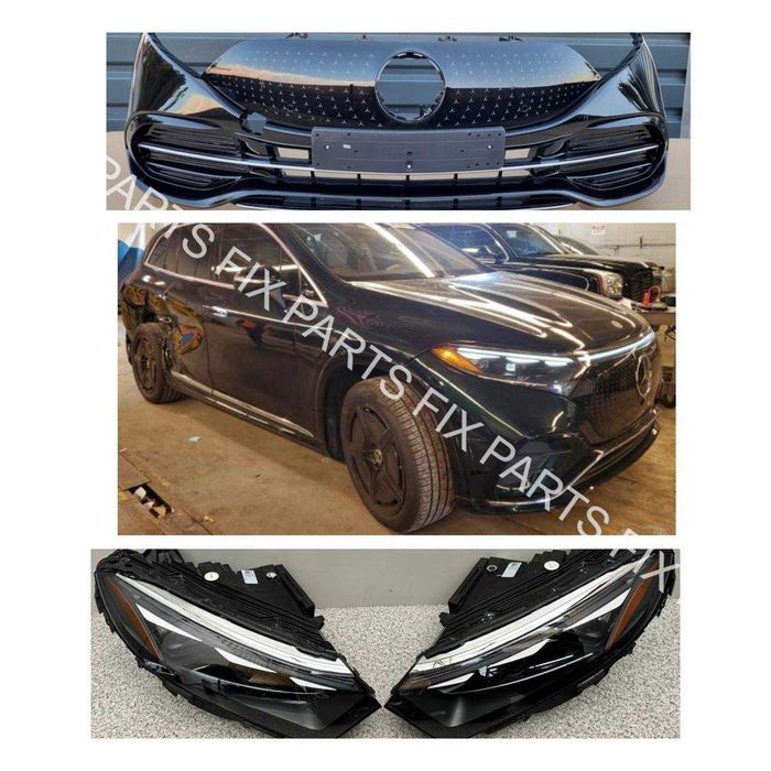 Бампер Mercedes-Benz EQS SUV 450 4MATIC ориг решетка, фары