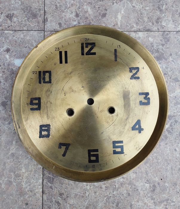 530 Tarcza starego zegara GB 21cm 57/32 Gustav Becker