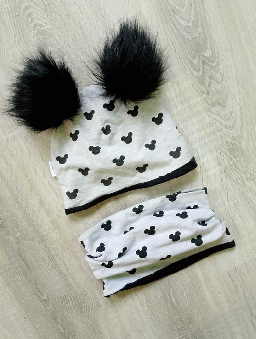 Czapka i komin Myszka Mickey rozm.48