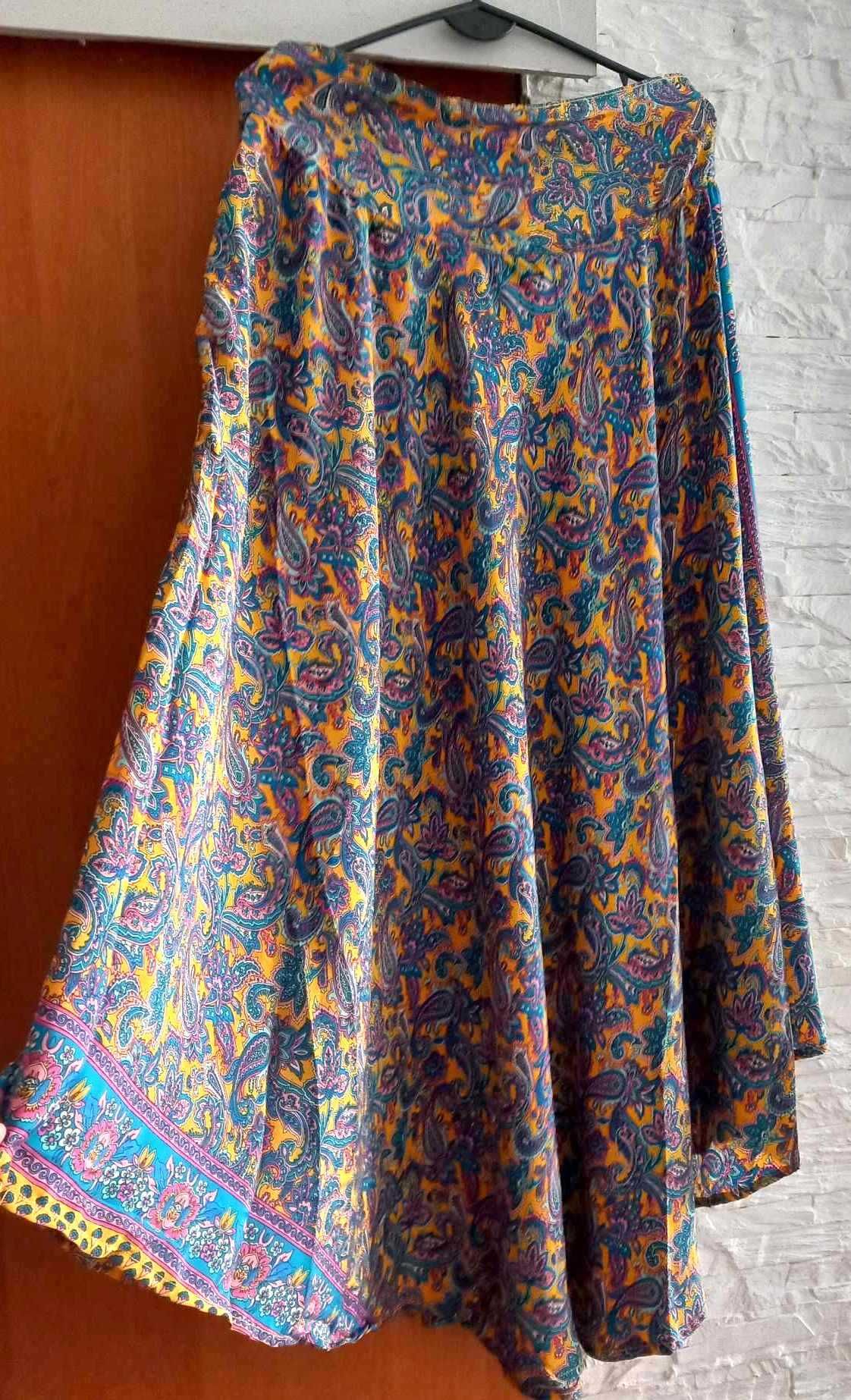 Spodnice jedwabne maxi roz.38-48(uniwersalny)