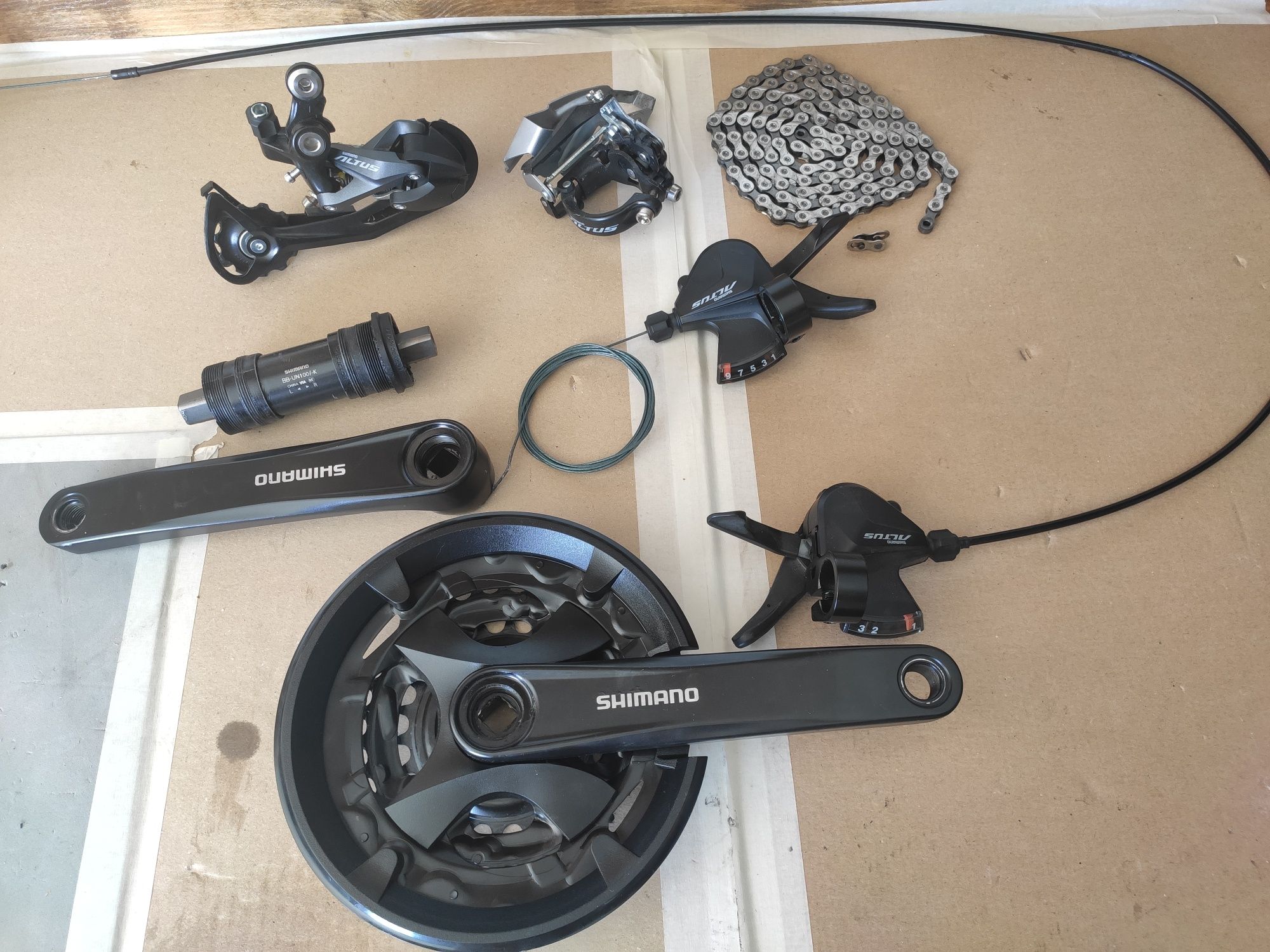 Grupo completo Shimano Altus 27 Velocidades (Novo)