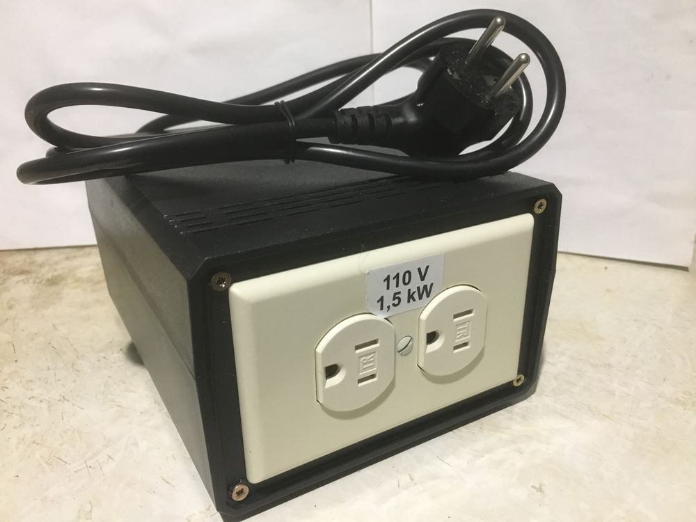 220Vна110V 1,5kW Трансформатор-преобразователь,адаптер-перетворювач