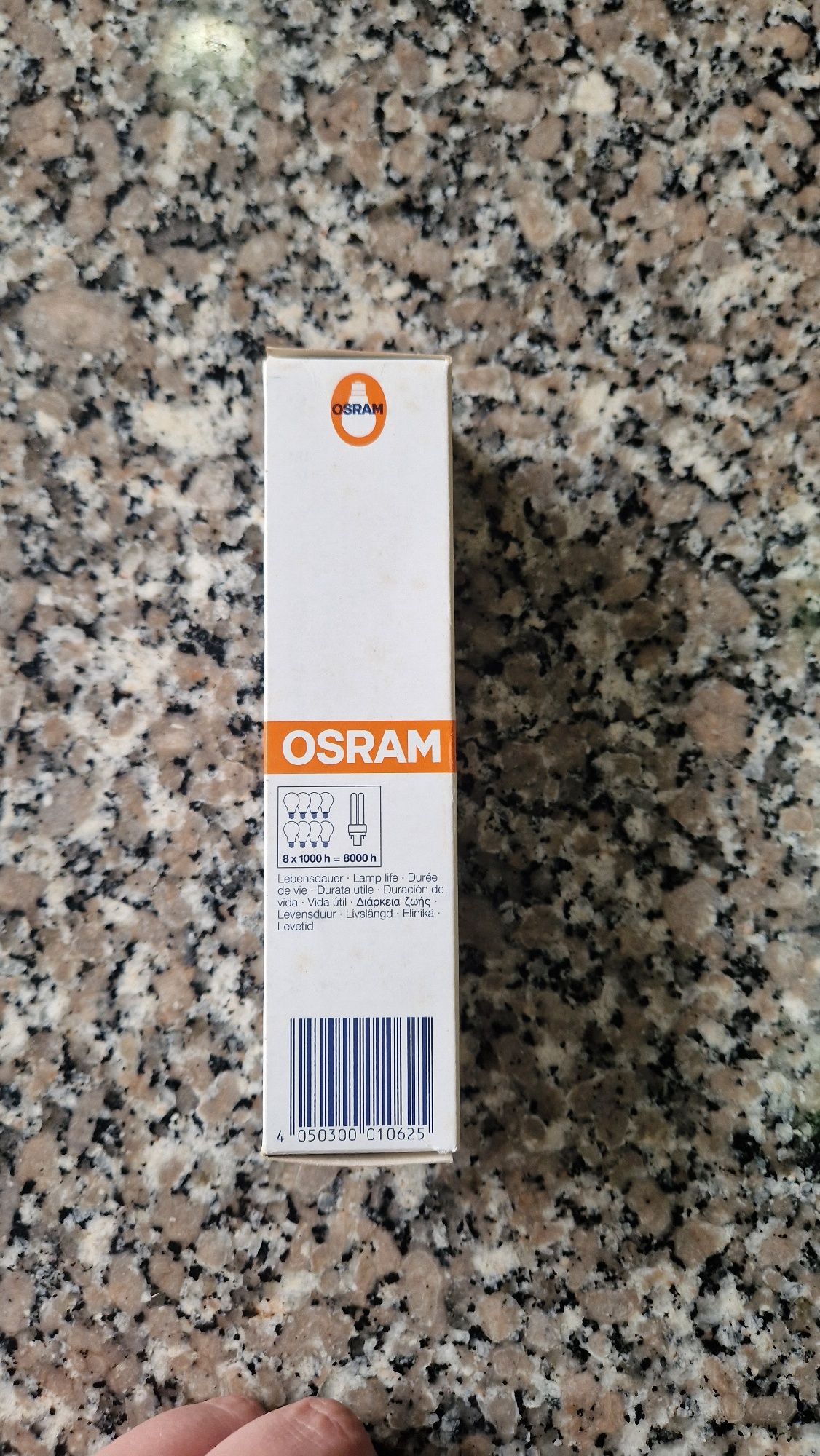 8x Lâmpadas Osram Dulux D 13 W (Cool White – 2 Pinos) – NOVAS
