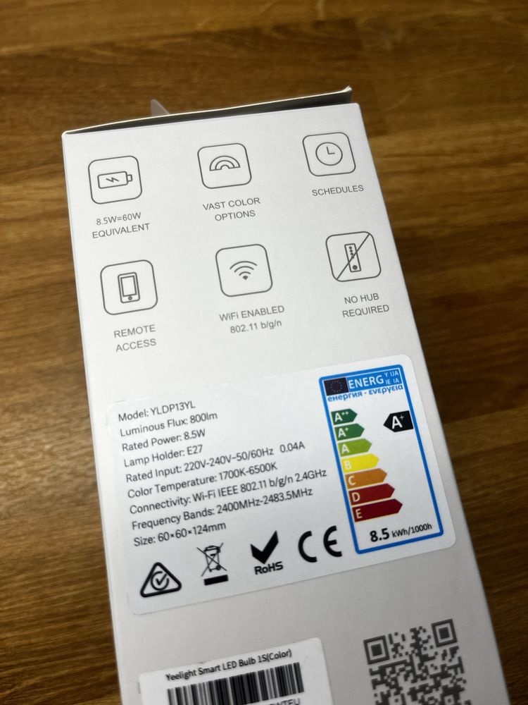 Żarówka Yeelight Smart LED BULB 1S (Color)