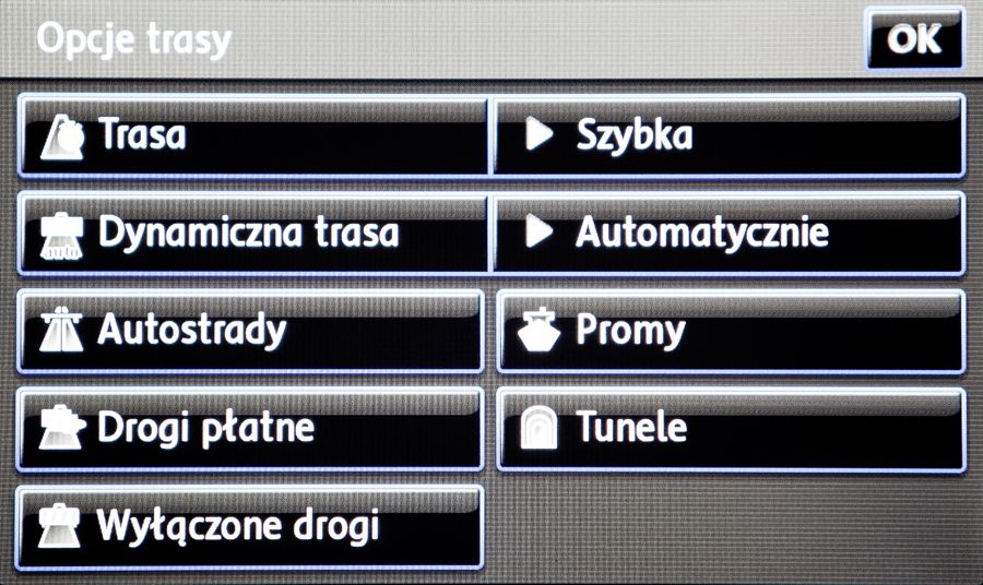 VOLKSWAGEN PHEATON RNS 810 polskie menu mapa