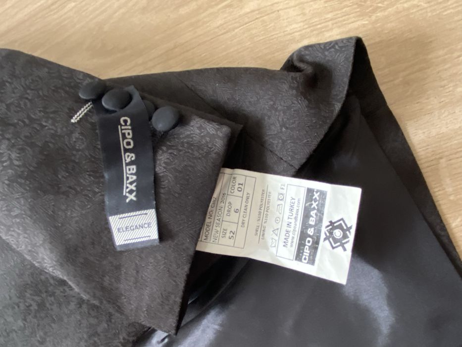 Cio& baxx 52 L czarna nowa z metką męska marynarka smoking ekskluzywna