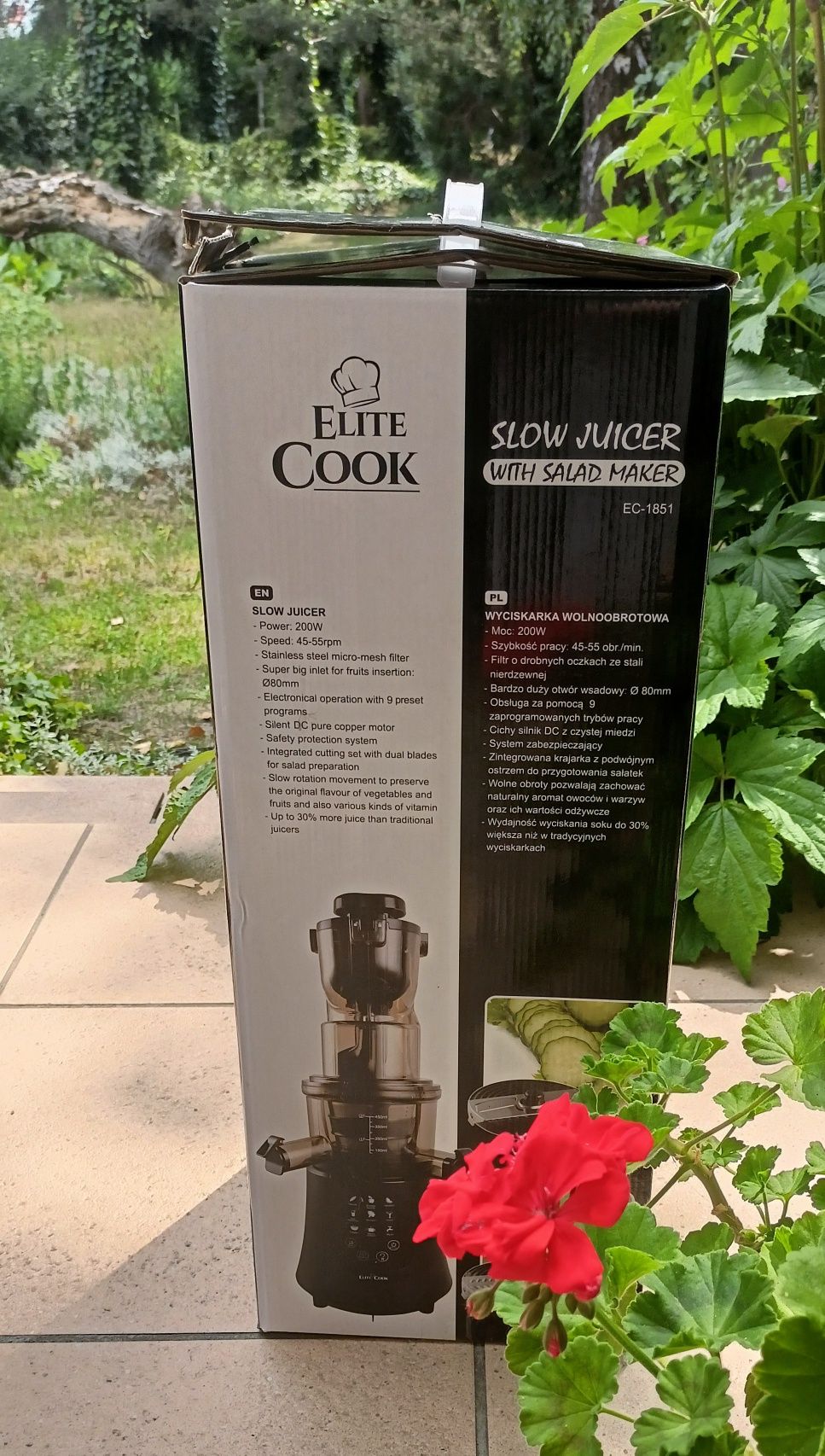 Wyciskarka wolnoobrotowa ELITE COOK EC-1851

Sprzęt jest