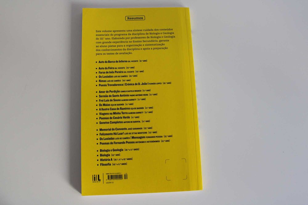 Livro de Resumos de Biologia e Geologia 10º ano