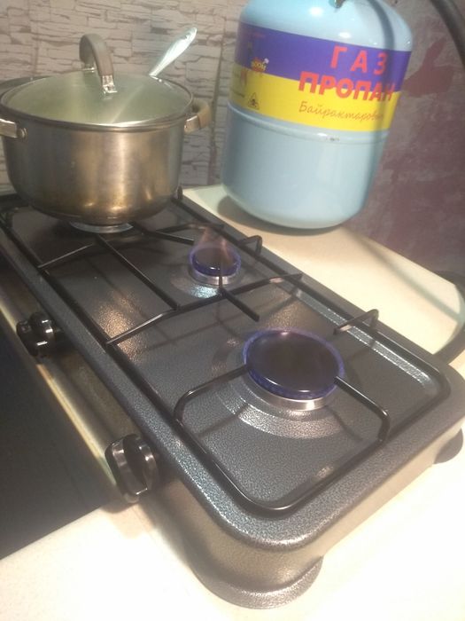 Плита газова + балон, таганок Propan. Конфорка. Пальник. Газовая плита