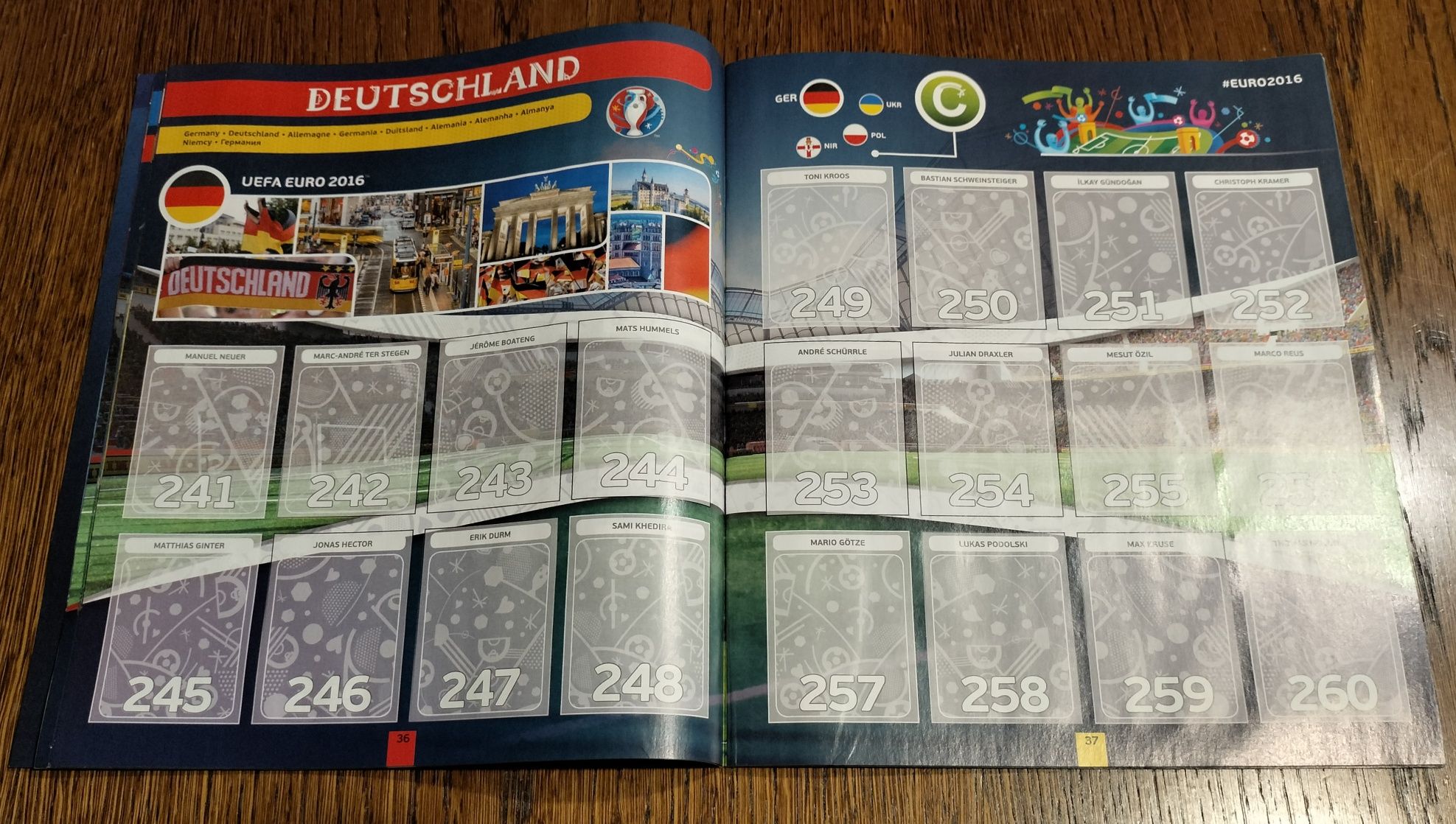 Album Panini na naklejki EURO 2016 - Francja