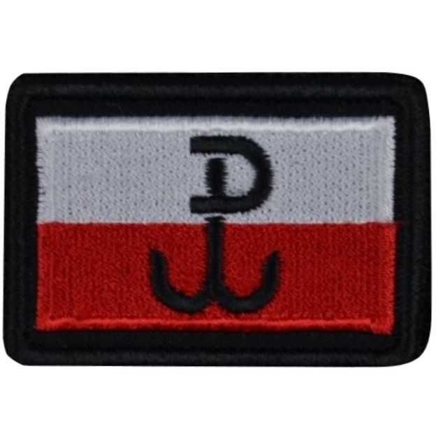 Haasta Naszywka Flaga Polski Polska Walcząca 3,8x5,6cm 3szt