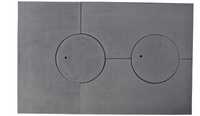 Płyta kuchenna Jawor 3 częściowa 72x46 cm żeliwna