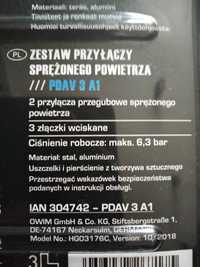 Zestaw przyłączy sprężonego powietrza